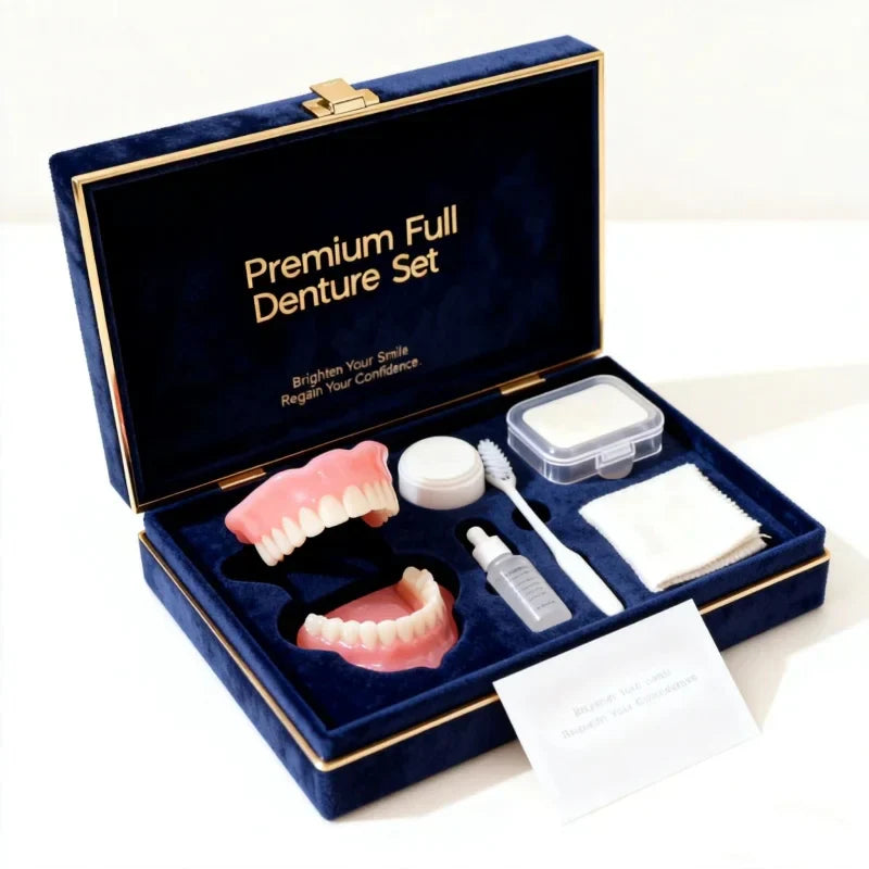🌎Ends Today: 60% OFF! ⏰ Medical Full Denture with Strong Suctiond🦷Obtain American Dental Association (ADA) Certification