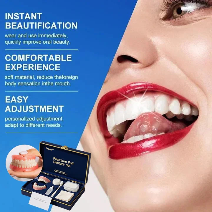 🌎Ends Today: 60% OFF! ⏰ Medical Full Denture with Strong Suctiond🦷Obtain American Dental Association (ADA) Certification