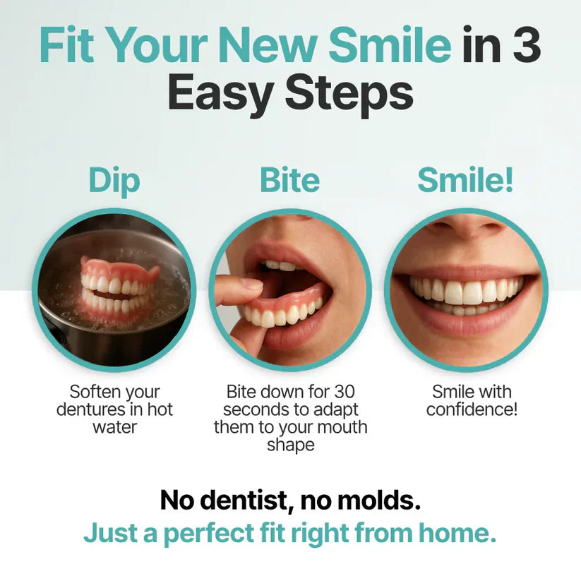 🌎Ends Today: 60% OFF! ⏰ Medical Full Denture with Strong Suctiond🦷Obtain American Dental Association (ADA) Certification